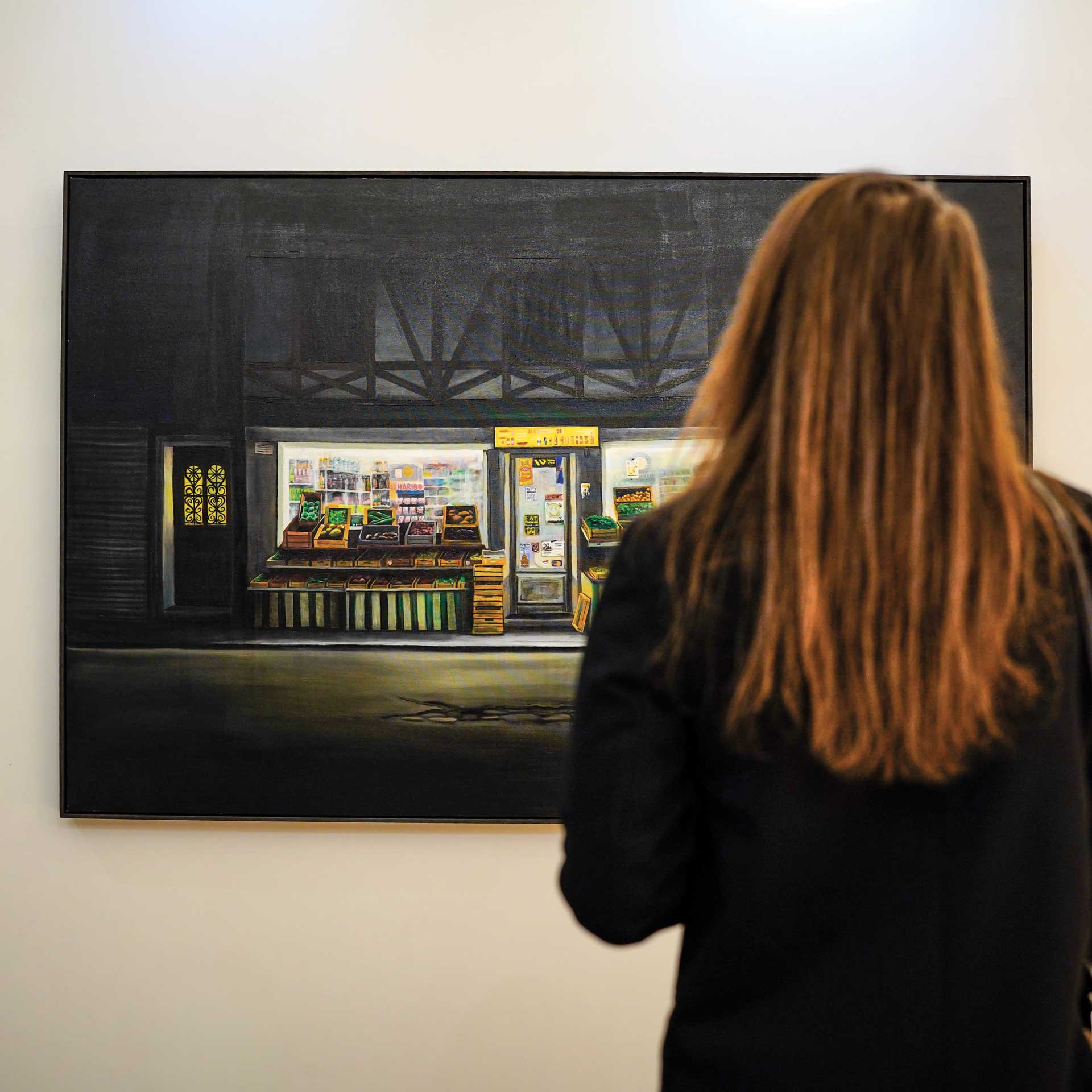 Vue de la peinture "Byzance" de Antonin Rodet lors de l'exposition Lux Amor à marseille