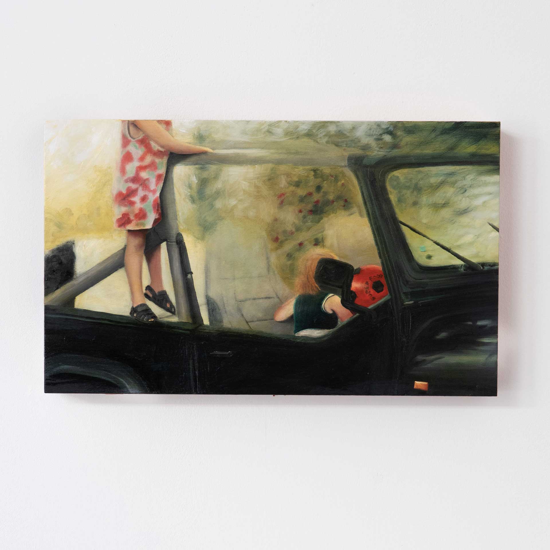 Peinture a l'huile de antonin Rodet Max rodeo, d'après un souvenir d'enfance